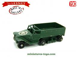 Le M3 Half track anglais en miniature militaire par Lesney Matchbox au 1/90e