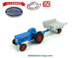 Le tracteur agricole Fordson et sa remorque par Lesney Matchbox au 1/50e