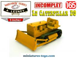 Le Bulldozer Caterpillar D8 miniature de Lesney Matchbox au 1/65e