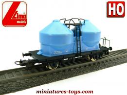 Le wagon double citernes en miniature par Lima au H0 HO
