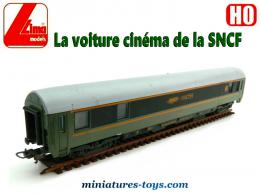 La voiture Cinéma de la SNCF en miniature par Lima au H0 HO