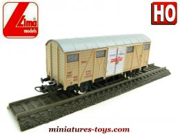 Le wagon couvert Fiat en miniature par Lima au H0 HO