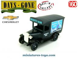 Le fourgon Chevrolet Reckitts Blue en miniature par Lledo Days Gone au 1/60e