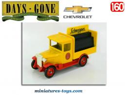 Le Chevrolet publicitaire Schweppes en miniature par Lledo Days Gone au 1/60e