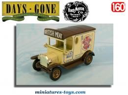 Le fourgon Ford T British Meat en miniature par Lledo Days Gone au 1/60e