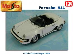 La Porsche 911 speedster blanche en miniature par Maisto au 1/24e