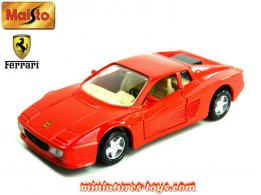 Voiture Miniature Ferrari 512TR Maisto Au 1/38 - Occasion - Modèle Collection Shell
