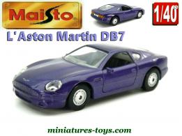 L'Aston Martin DB7 en miniature Maisto Shell au 1/40e