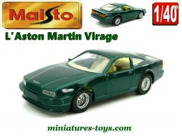 L'Aston Martin Virage en miniature Maisto Shell au 1/40e
