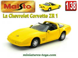 La Chevrolet Corvette ZR 1 cabriolet en miniature Maisto Shell au 1/38e