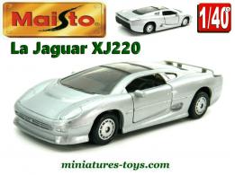 La Jaguar XJ220 en miniature Maisto Shell au 1/40e