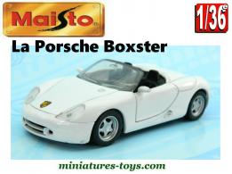 La Porsche Boxster en miniature Maisto Shell au 1/36e