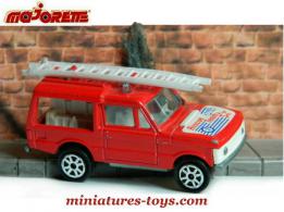 Le Range Rover pompiers en voiture miniature par Majorette France au 1/55e