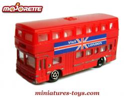Un bus anglais AEC a impériale en miniature de Majorette au 1/125e