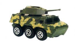 Le VAB 6x6 a tourelle en miniature militaire de Majorette 3 inches au 1/65e