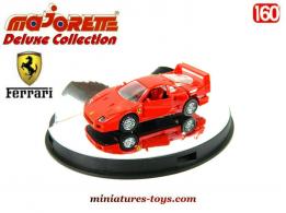 La Ferrari F40 rouge en miniature par Majorette Deluxe au 1/60e