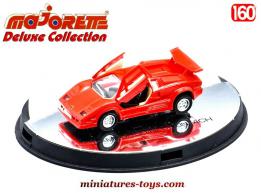 La Lamborghini Countach rouge en miniature par Majorette Deluxe au 1/60e