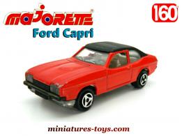 La Ford Capri rouge en miniature Majorette France au 1/60e