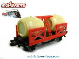 Le wagon foudres Bezier miniature de Majorette Rail Route au 1/143e