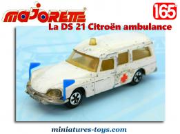 La DS 21 Citroën ambulance miniature par Majorette France au 1/65e