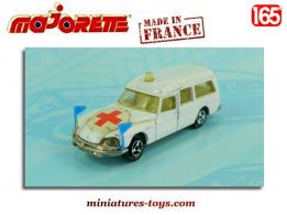 La DS 21 Citroën ambulance miniature par Majorette France au 1/65e