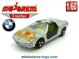 La BMW Turbo grise en miniature par Majorette au 1/60e