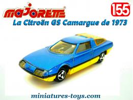 La Citroën GS Camargue bleue en miniature Majorette au 1/55e