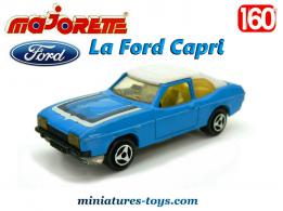 La Ford Capri bleue en miniature Majorette France au 1/60e