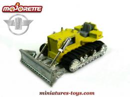 Le Bulldozer Hanomag jaune en miniature de Majorette France au 1/70e