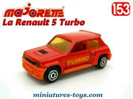 La Renault 5 Turbo rouge en miniature Majorette au 1/53e