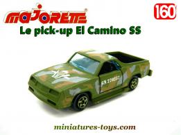 Le pick up Chevrolet El Camino SS miniature militaire de Majorette 3 inches au 1/59e
