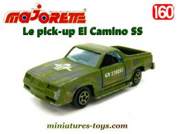 Le pick up Chevrolet El Camino SS miniature militaire Majorette 3 inches au 1/59e