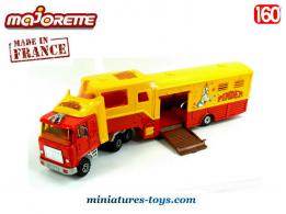 Le Kenworth et sa semi remorque du cirque Pinder par Majorette au 1/60e