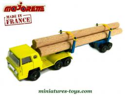 Le Bernard TDA semi Fardier jaune en miniature de Majorette au 1/87e