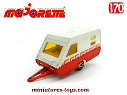 La caravane rouge en miniature Majorette France 3 inches au 1/70e 