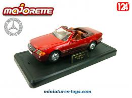 Le roadster Mercedes 500 SL rouge en miniature par Majorette au 1/24e