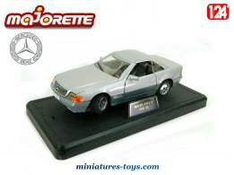 Le coupé Mercedes 500 SL gris en miniature par Majorette au 1/24e