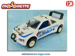 La Peugeot 405 Turbo 16 Paris-Dakar blanche miniature par Majorette au 1/24e