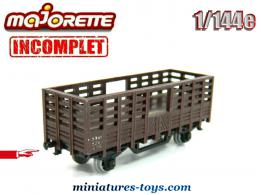 Le wagon a coke miniature de Majorette Rail Route au 1/143e incomplet