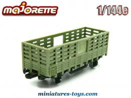 Le wagon a coke miniature de Majorette Rail Route au 1/143e incomplet