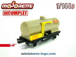 Le wagon citerne Esso miniature de Majorette Rail Route au 1/143e incomplet