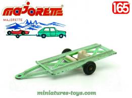 La remorque plateau miniature par Majorette France au 1/65e