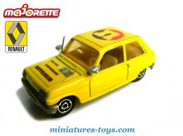 La Renault 5 jaune Novasam en miniature de Majorette au 1/55e