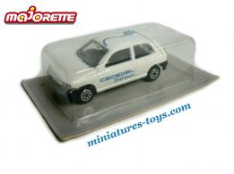 La Renault Clio blanche Cegedel en miniature de Majoretteau 1/60e