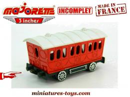 Le wagon du train western en miniature de Majorette France au 1/67e