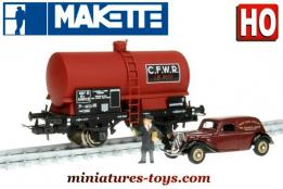 Le wagon citerne à Vin CFWR en miniature par Makette au H0