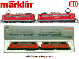 Les deux locomotives électriques BR 151 DB Cargo miniature Marklin Digital HO