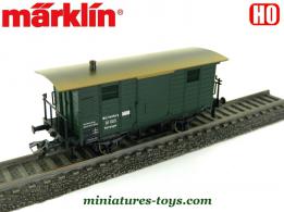Le fourgon chaudière X en miniature de Marklin au HO