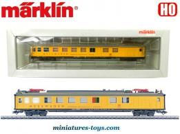Le wagon de contrôle de caténaire de la DB en miniature Marklin Digital au HO