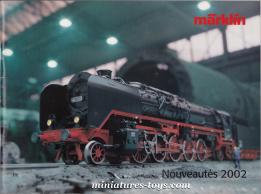 Le catalogue Marklin 2002 des trains miniatures HO et Z
